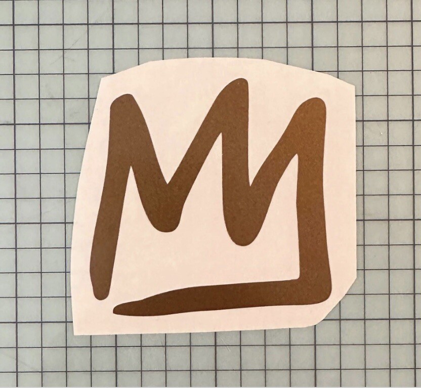 Mammoth Mountain Crown Vinyl Decal 4.5”x4.9” (Message With Your Color Of Choice)