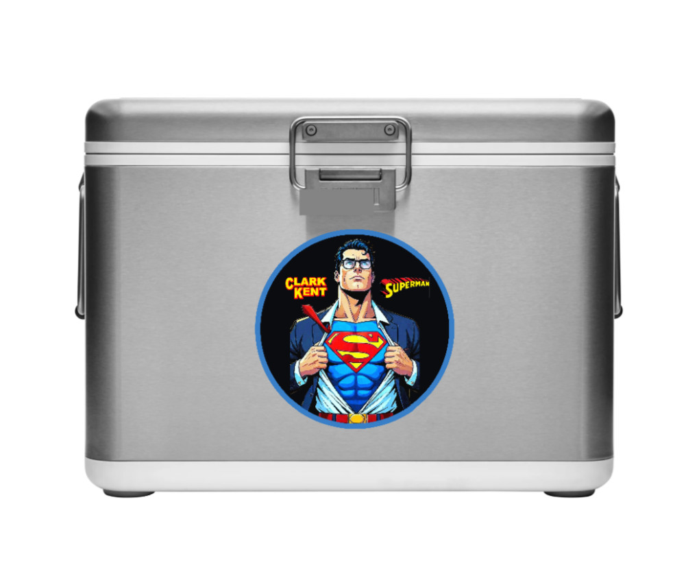 Superman (Clark Kent ) – 4" Handmade Vinyl Decal Vehicle Cooler Laptop Decor 26