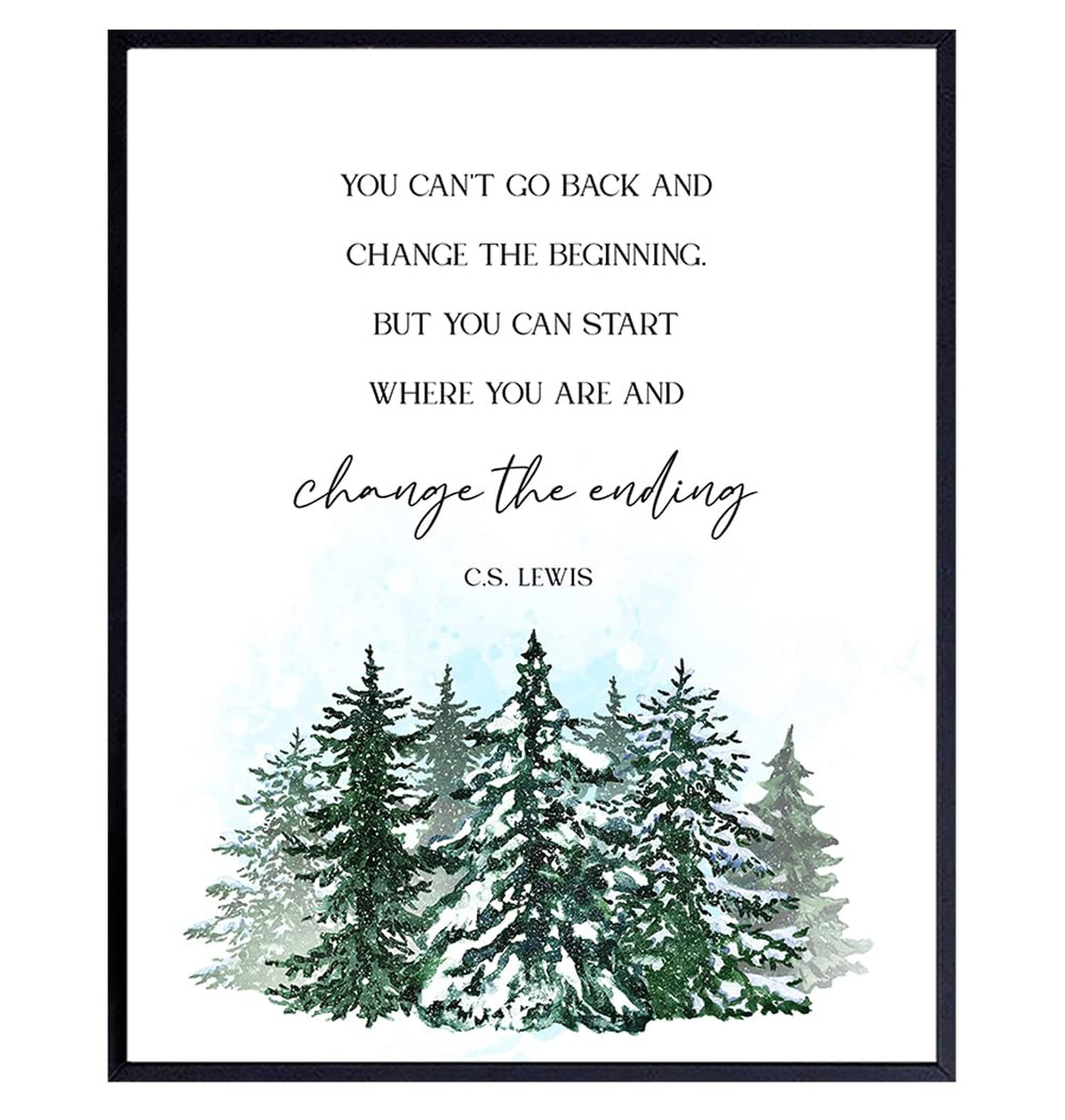 Motivational Positive Inspirational Quotes Decor Wall Art – Uplifting Encoura…