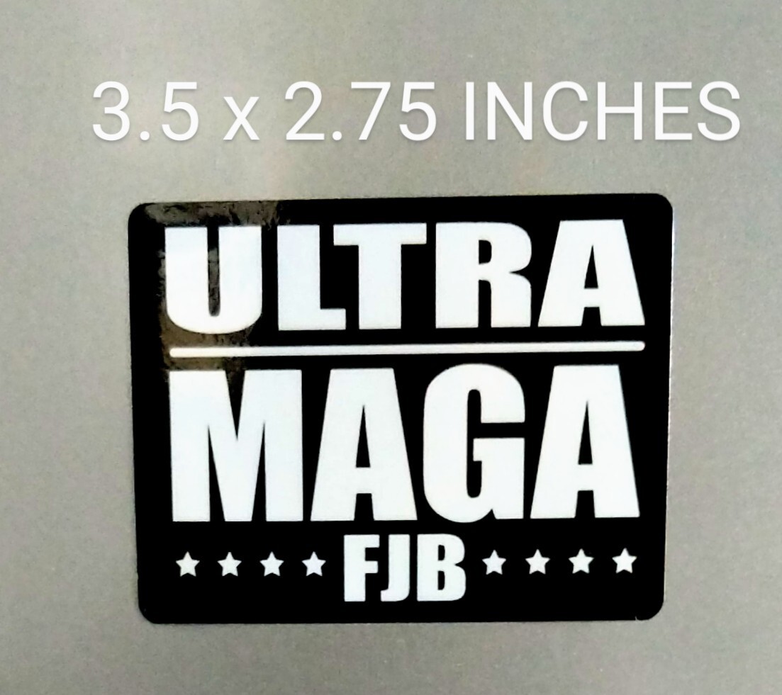 3.5" Ultra MAGA Decal Vinyl Sticker FJB Anti Biden Trump Brandon USA Stars Flag