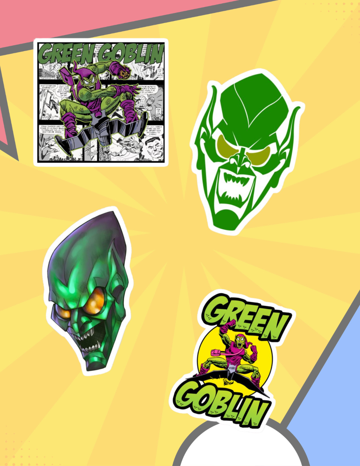 Green Goblin 4pc Sticker Pack