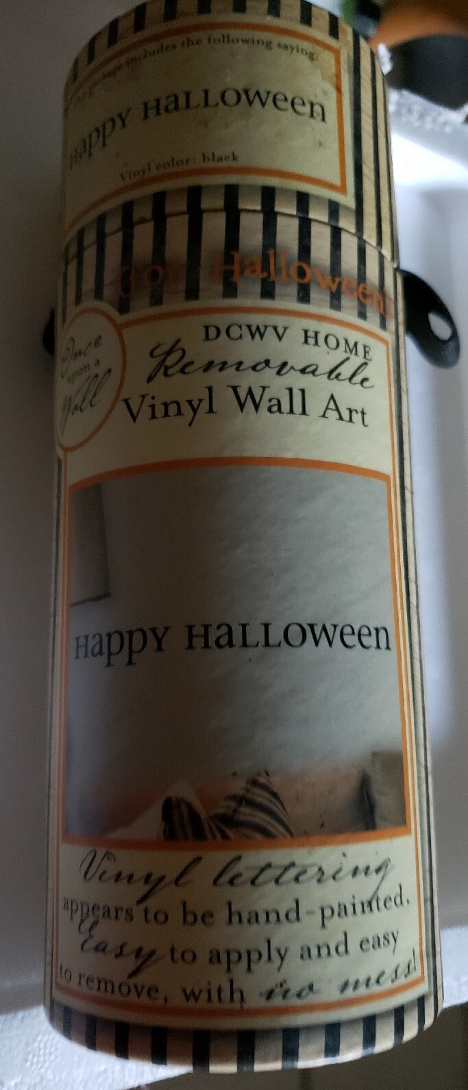 DCWV Home Removable Vinyl Lettering Happy Halloween