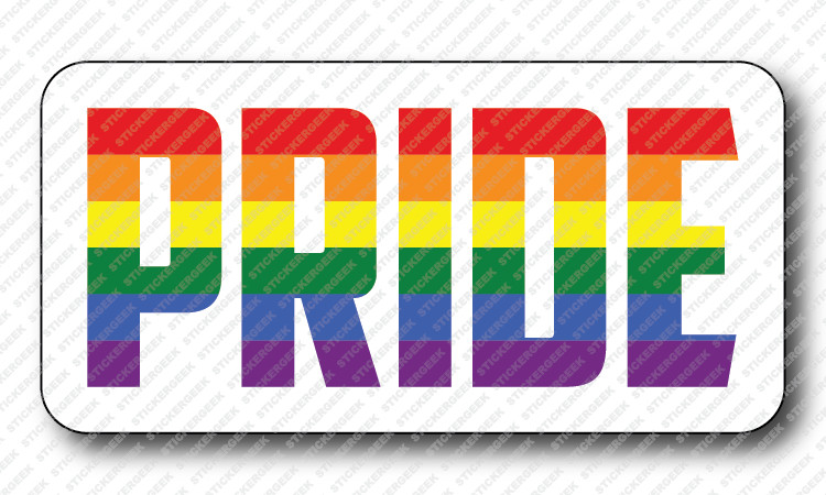 PRIDE Gay LGBTQ Trans Hard Hat Toolbox JDM Novelty Phone Laptop Bottle Sticker