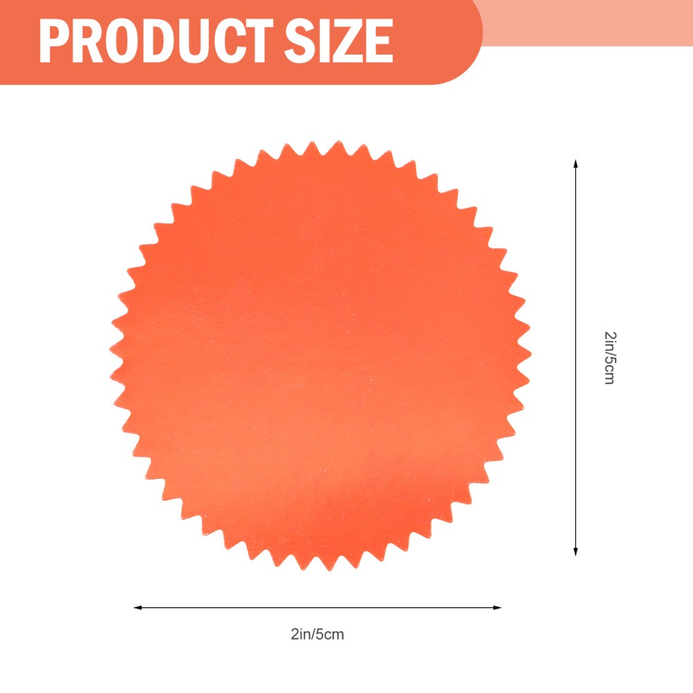 100 Pcs Gear Shape Seal Stickers Envelope Seal Certificate Files Stamp Stickers