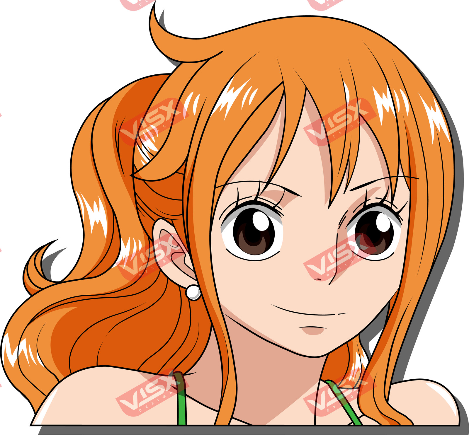 Nami Peeker Anime Bumper Sticker Car Decal Cute Graphic Vinyl