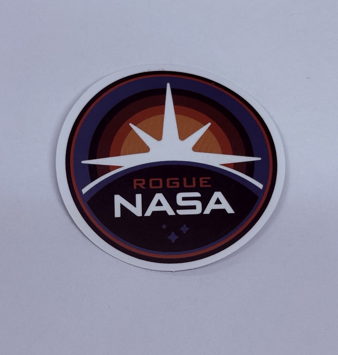 Rogue NASA Logo Novelty Sticker Vinyl Decal Moon Space Art Journal Decor Tc9