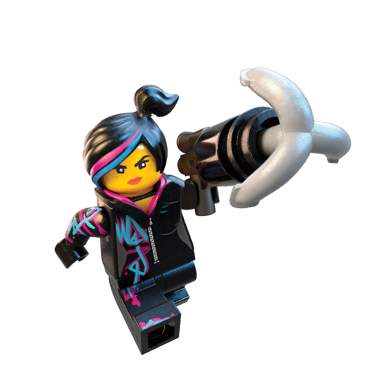 Lego Movie Lucy Wall Decal, Kids Movie Wall Mural, Lego Toy Character, s98