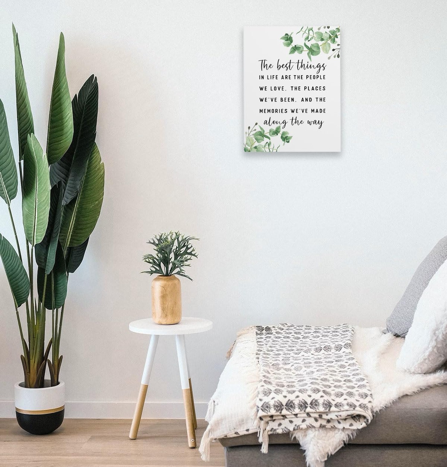 Inspirational Quotes The Best Things In Life Framed Canvas Wall Art Decor 11
