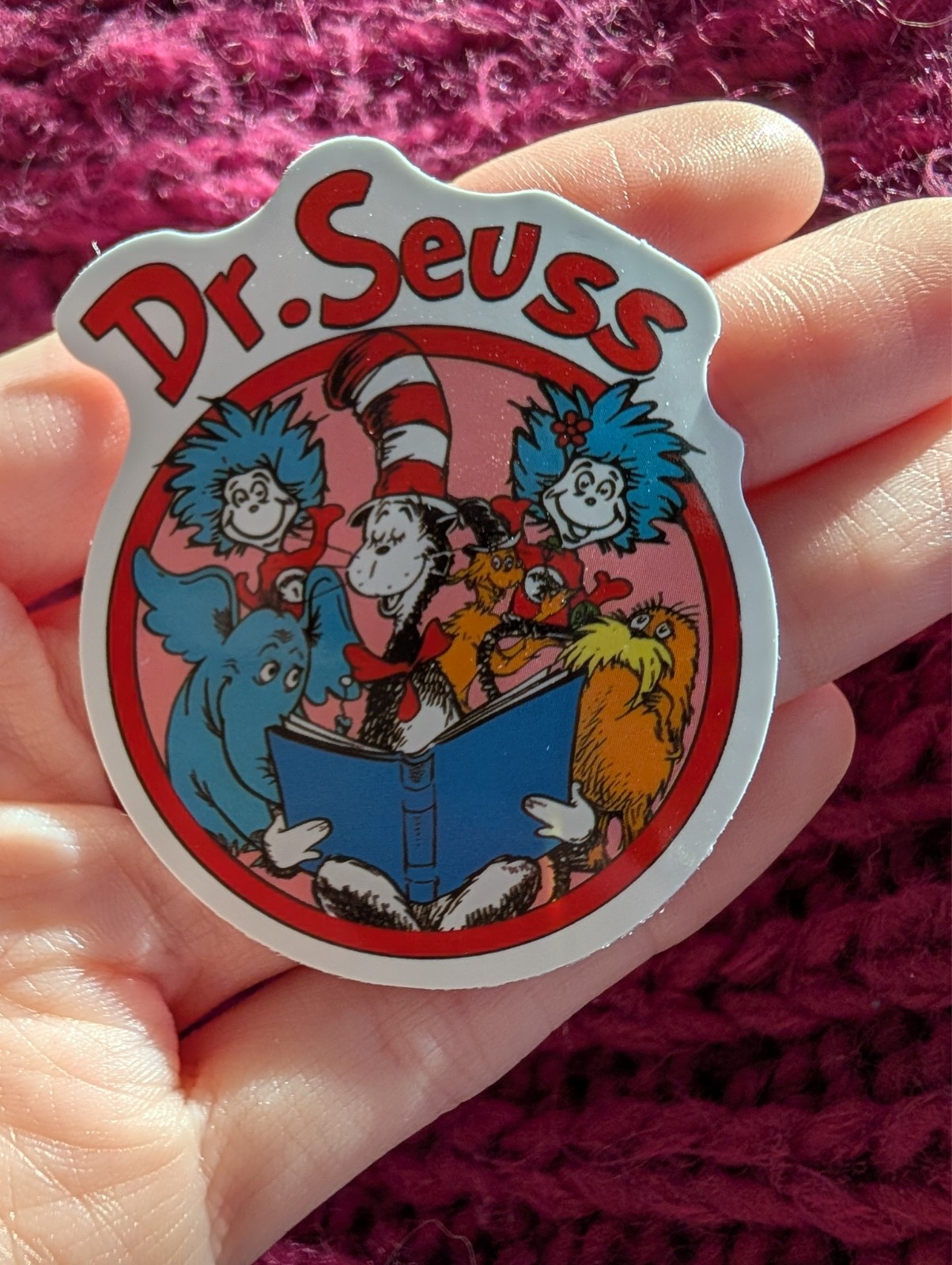 Dr. Seuss Sticker, Thing 1, Thing 2, Cat in hat, Lorax