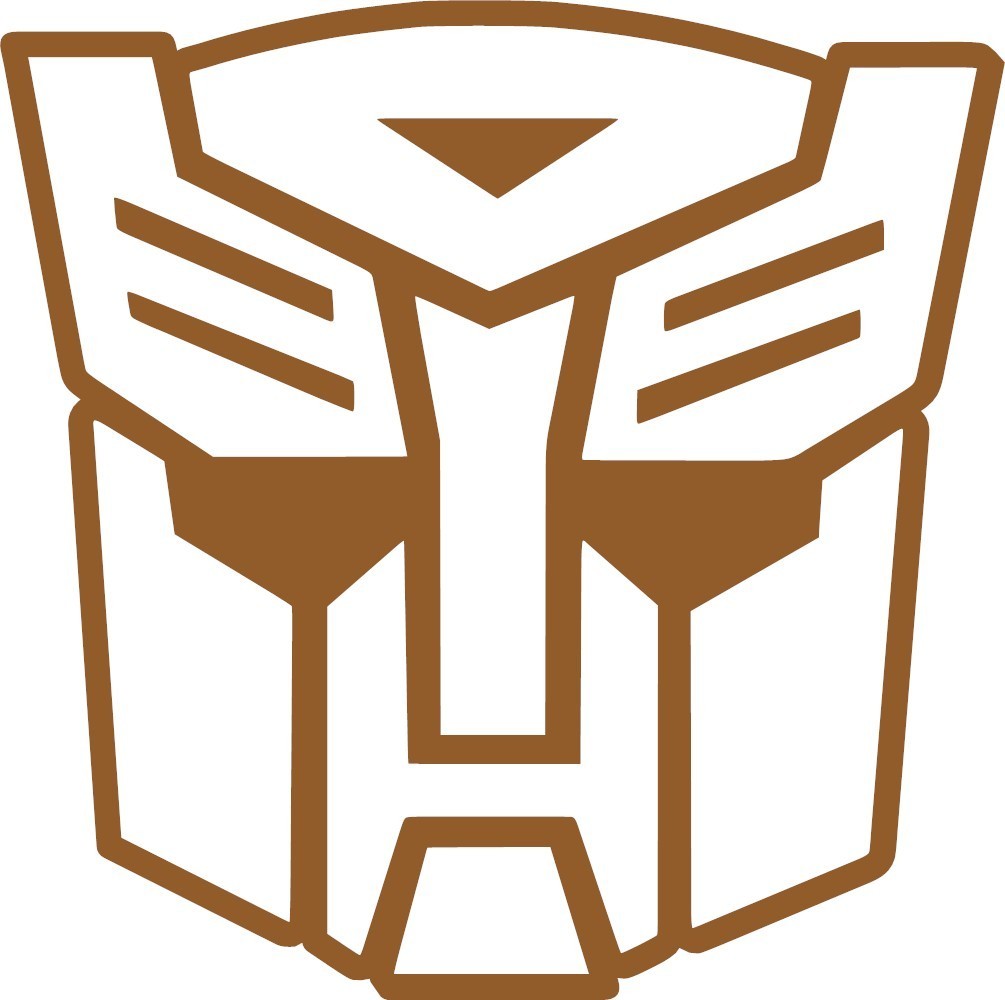 Outlined Transformers Autobot Decal Vinyl Sticker laptop helmet window wall door