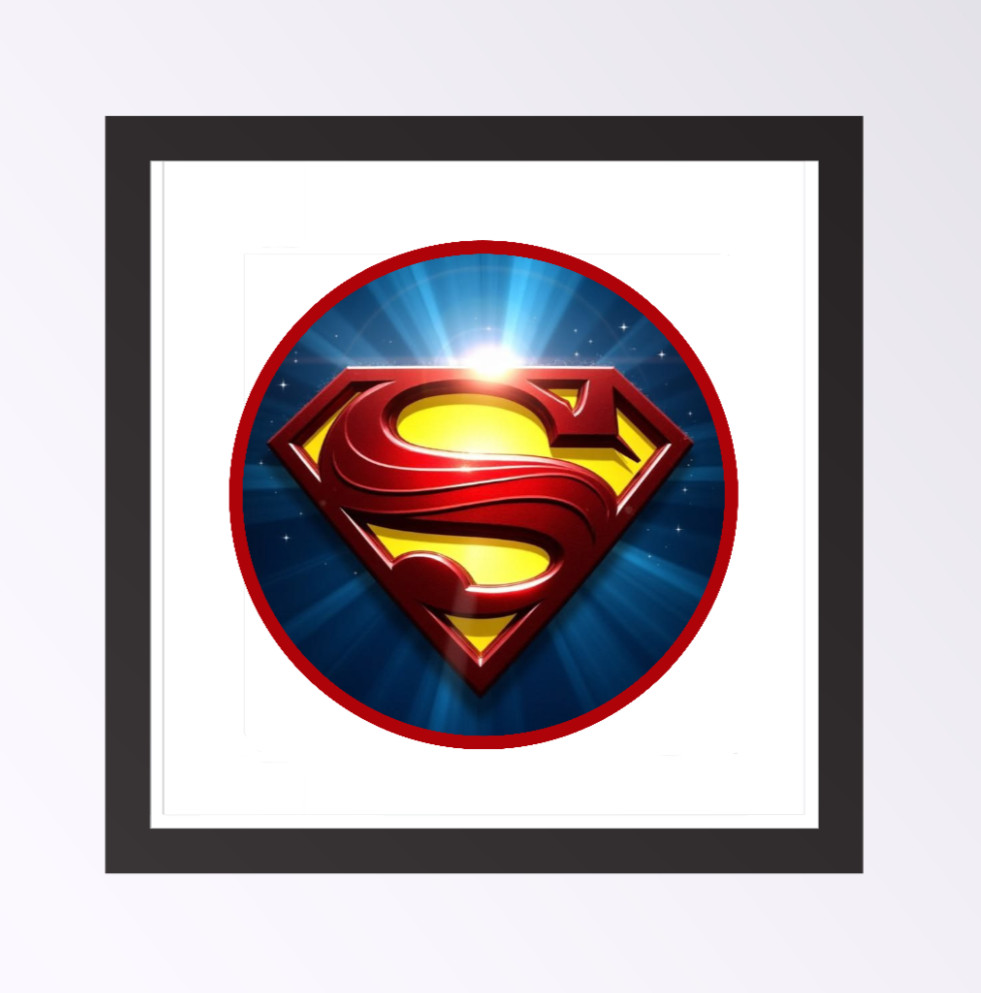 Superman (Sun Logo) 4" Vinyl Decal Handmade Vehicle Cooler Laptop Decor Grill 26