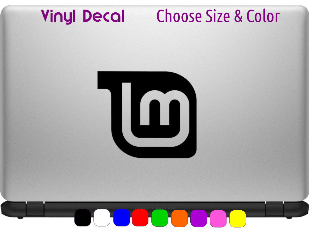 LINUX MINT logo Vinyl Decal Laptop Car Window Sticker CHOOSE SIZE COLOR