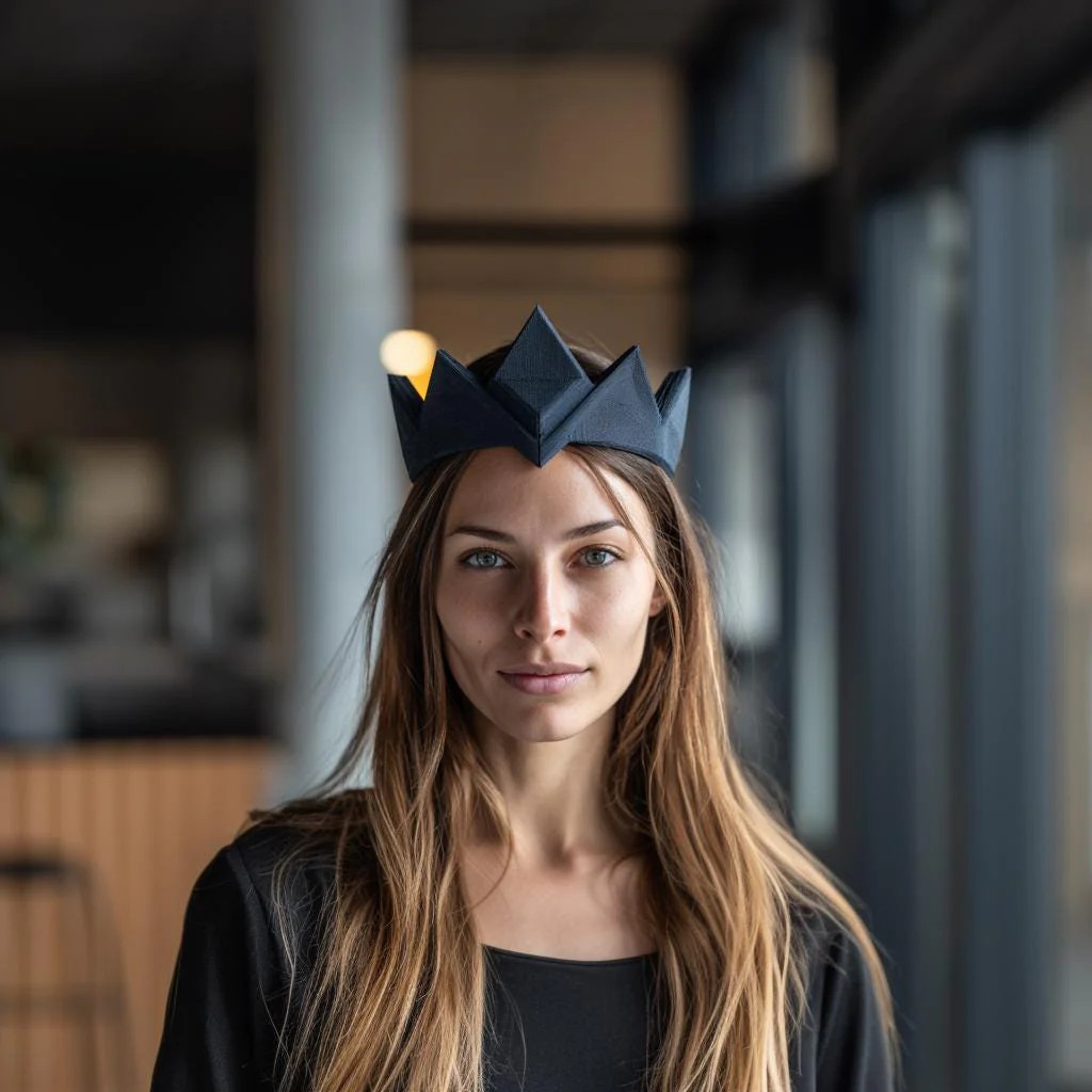 Geometric Crown Headpiece | 3D Printed Fantasy Tiara for Cosplay & Gothic