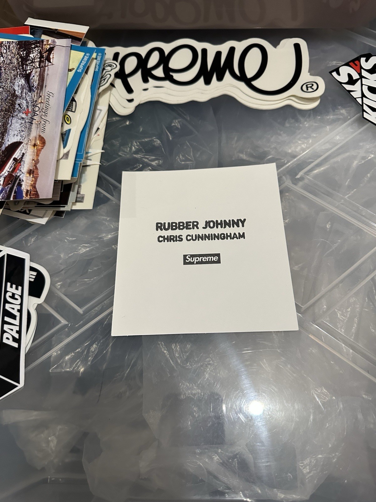 Supreme Rubber Johnny Chris Cunningham Sticker (FW18)