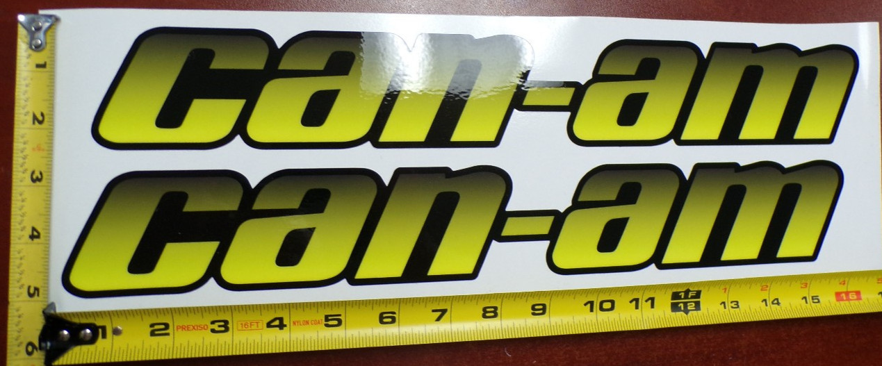 CAN-AM MAVERICK X3 R GRAPHIC DECAL STICKER USA MADE BLACK YELLOW GRADIENT THICK