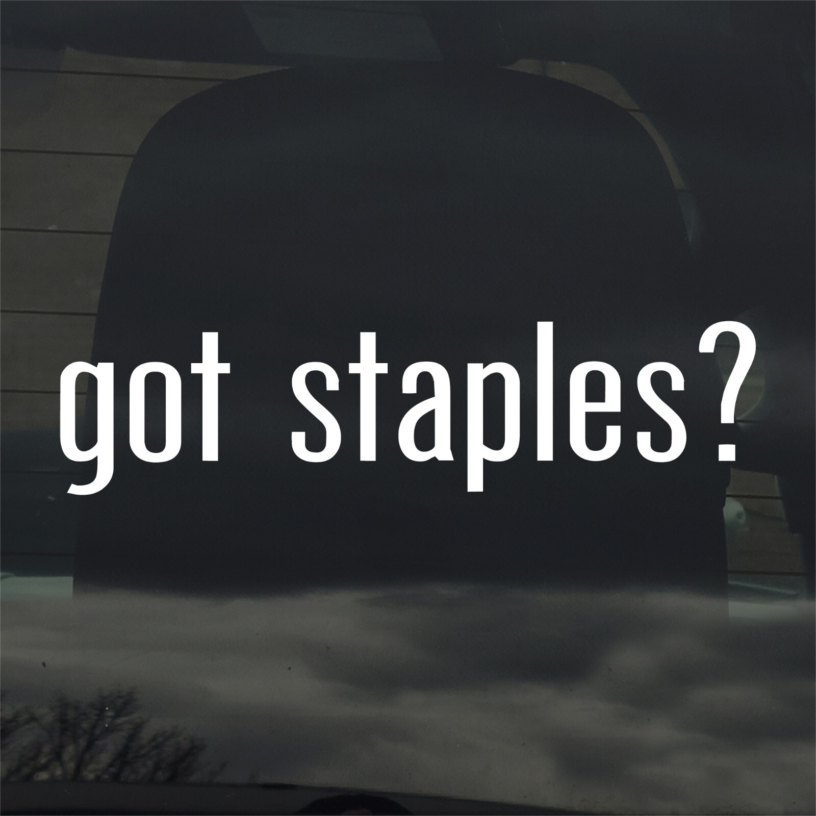 Got Staples? Custom Vinyl Sticker / Decal Paper Office School