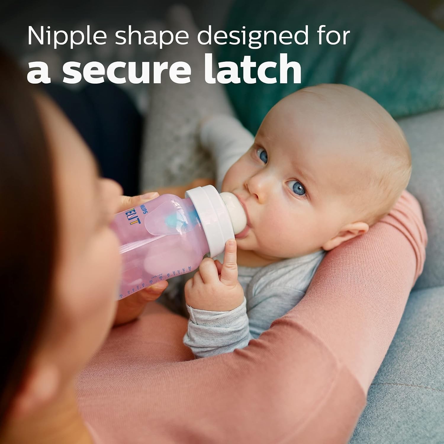 Anti-Colic Baby Bottle with AirFree Vent, 9oz, with Flow 2 Nipples, 1m+, 4pk, P