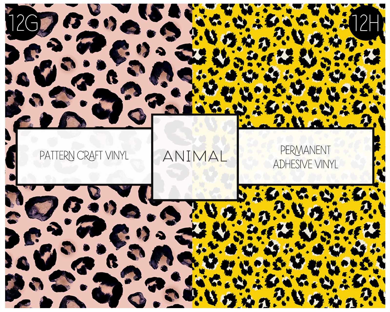 Leopard Print Cricut Vinyl Sticker Oracal 651 Permanent Oracal 631 Removable
