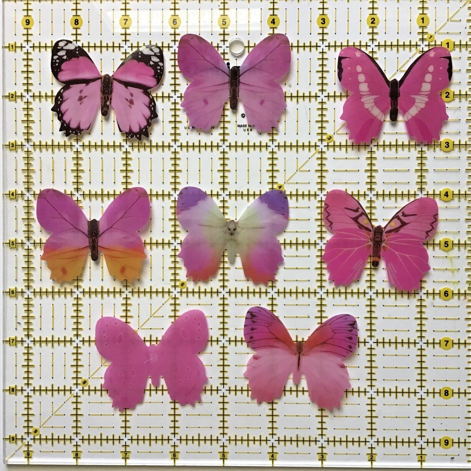 12pcs Hot Pink 3D Butterfly Wall Sticker Party Decor Butterfly Sticker St-236