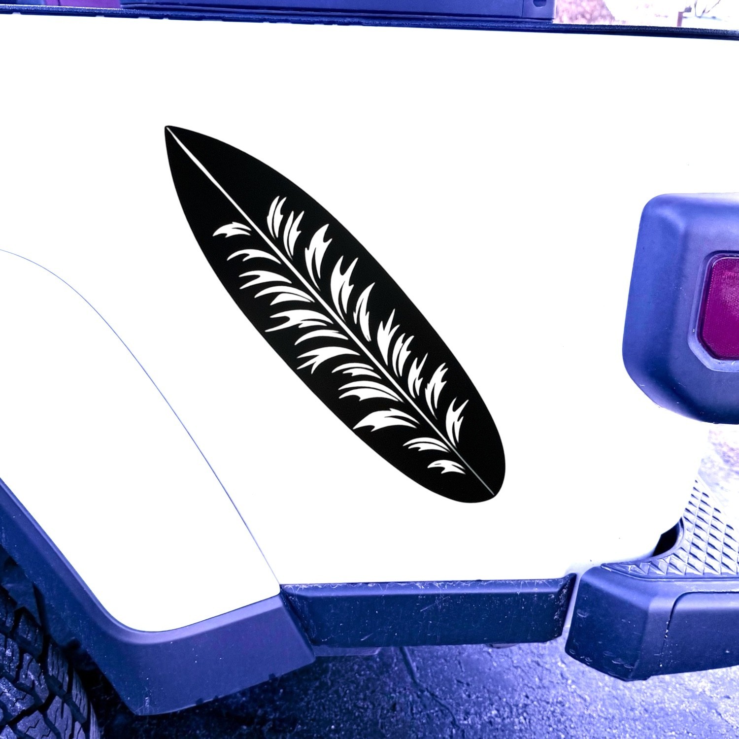 Surfboard Vinyl Decal for car, Windows Laptops Any Smooth Surface design #12