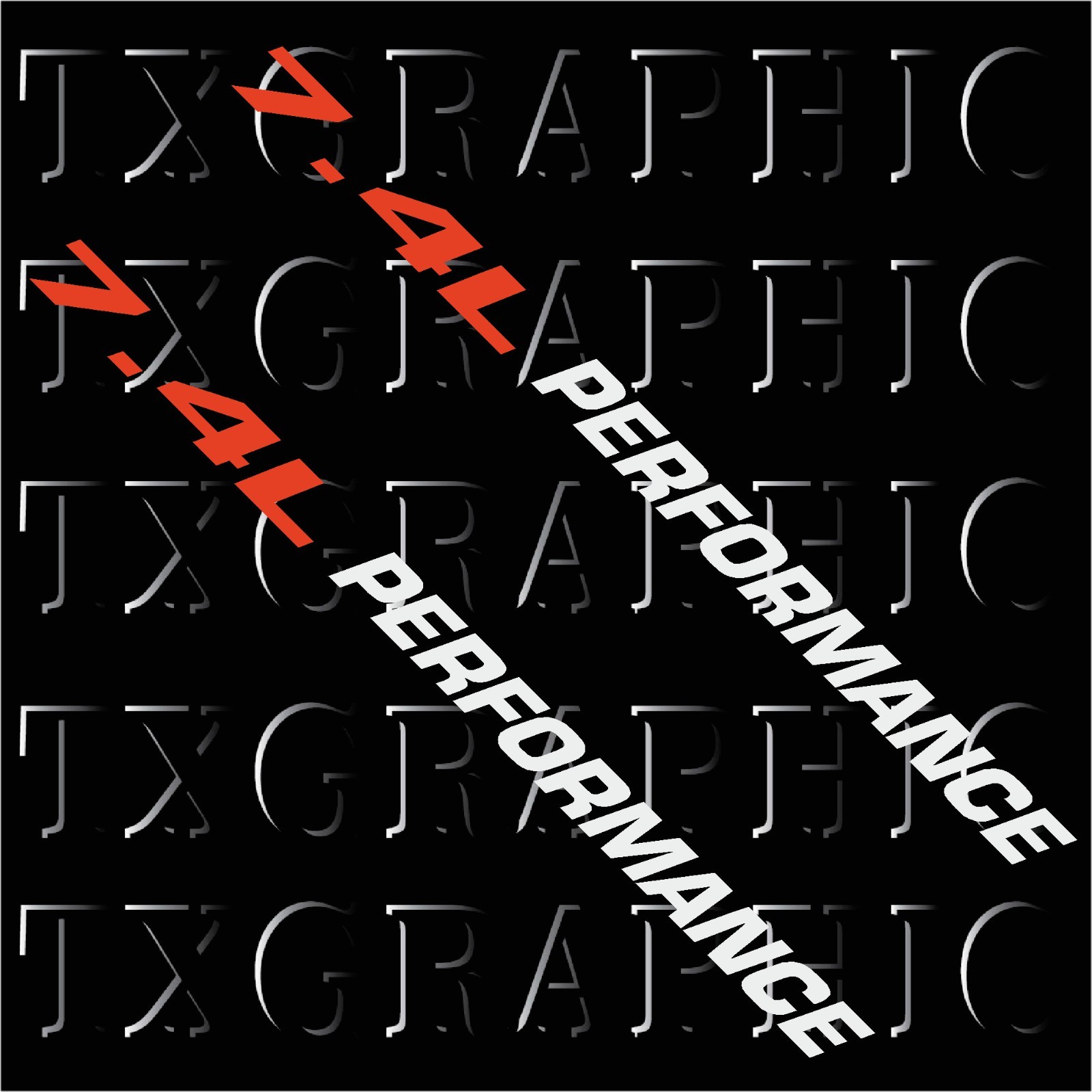 7.4L PERFORMANCE 7.4 L LITTER DECAL ENGINE SIZE TRANSFER STICKER , 1 Pair
