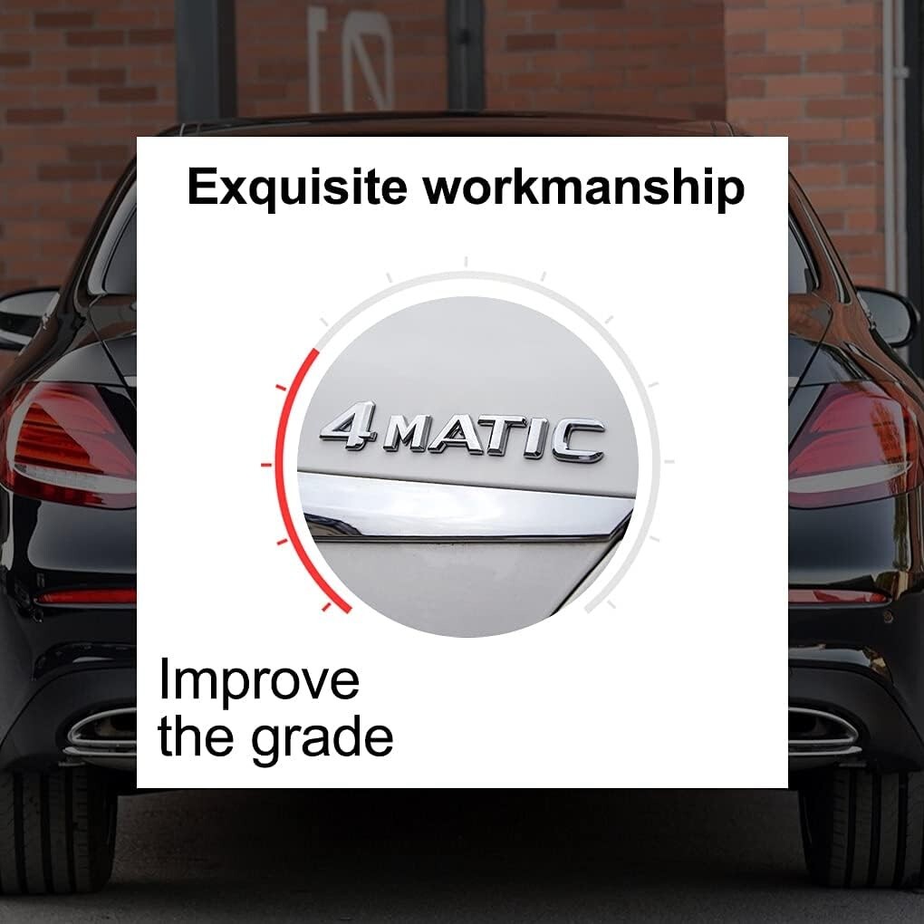 Adhesive Chrome Emblem for Mercedes-Benz – Elegant Upgrade for Your Vehicle
