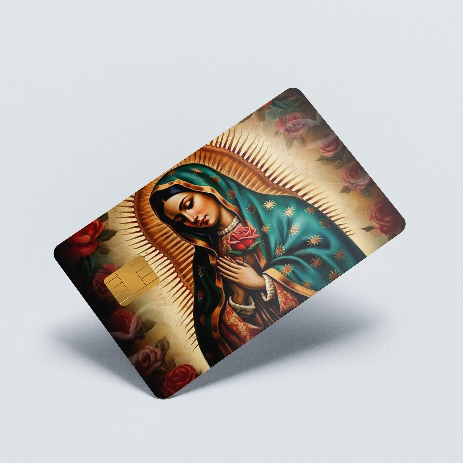 Credit Card Skin Stickers Our Lady of Guadalupe UV Vinyl Card Skins (2-Pack)