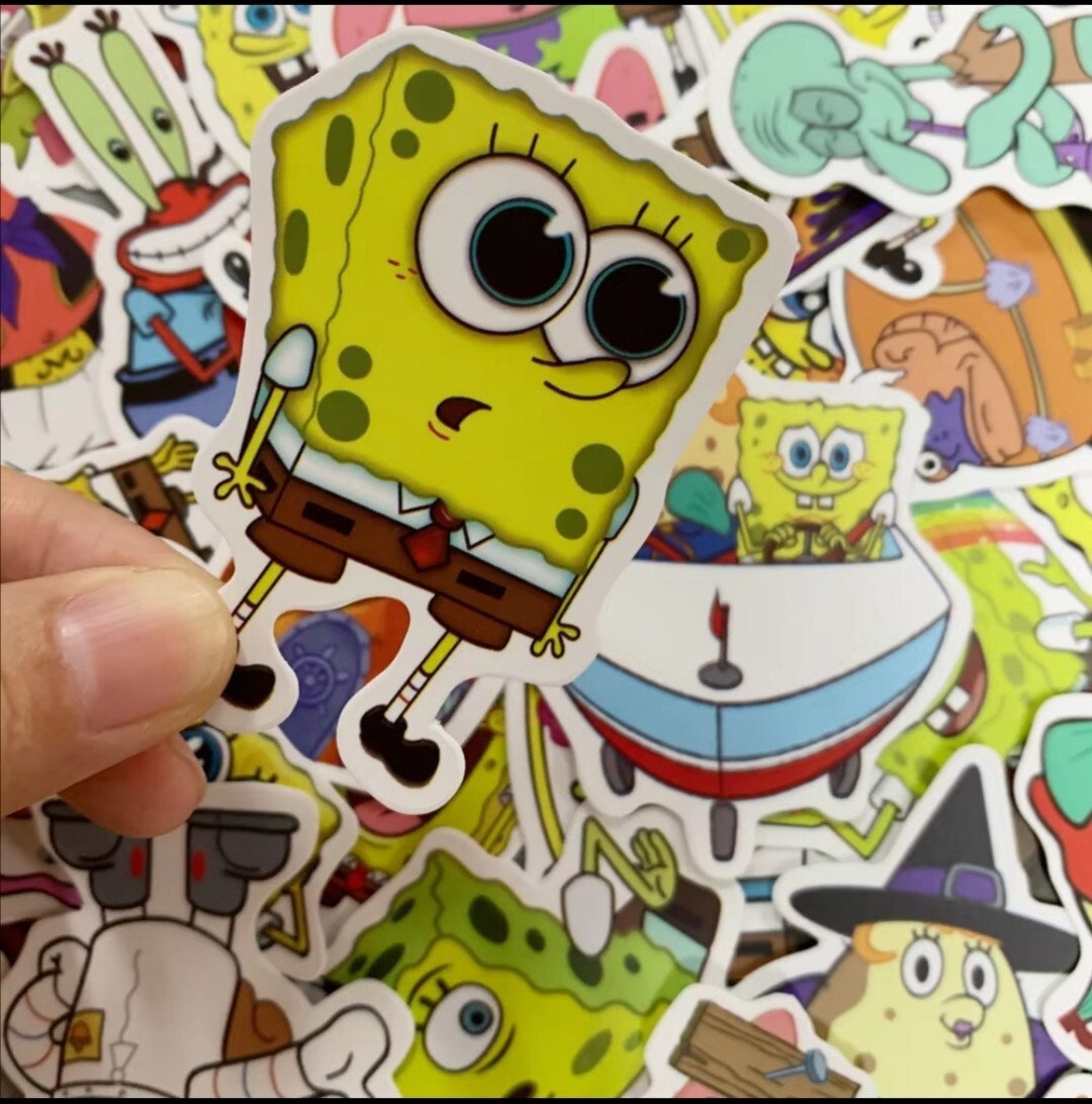 20 PCS Kids Cartoon TV Show Sponge Water Pineapple Sea 2 Stickers BRAND NEW