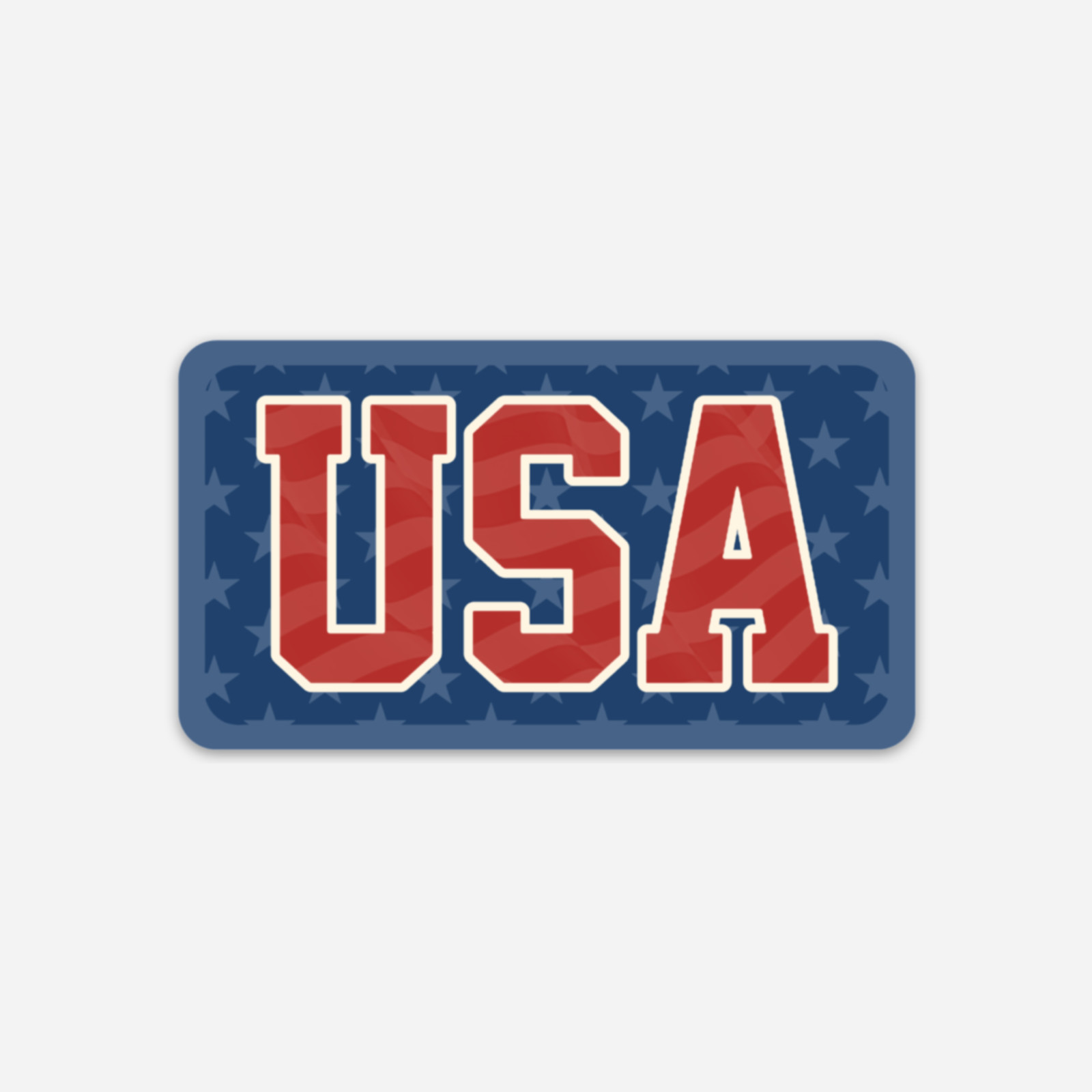 USA Stars & Stripes Pattern Patriotic Vinyl Decal Sticker
