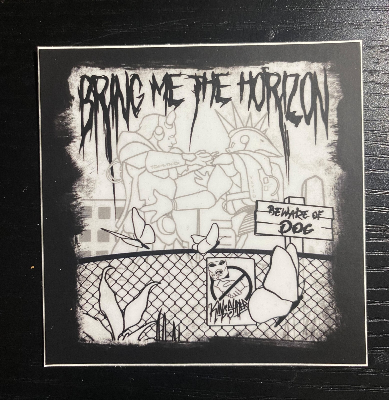 3" x 3" Bring Me The Horizon – Post Human Survival Horror Vinyl Matte Sticker