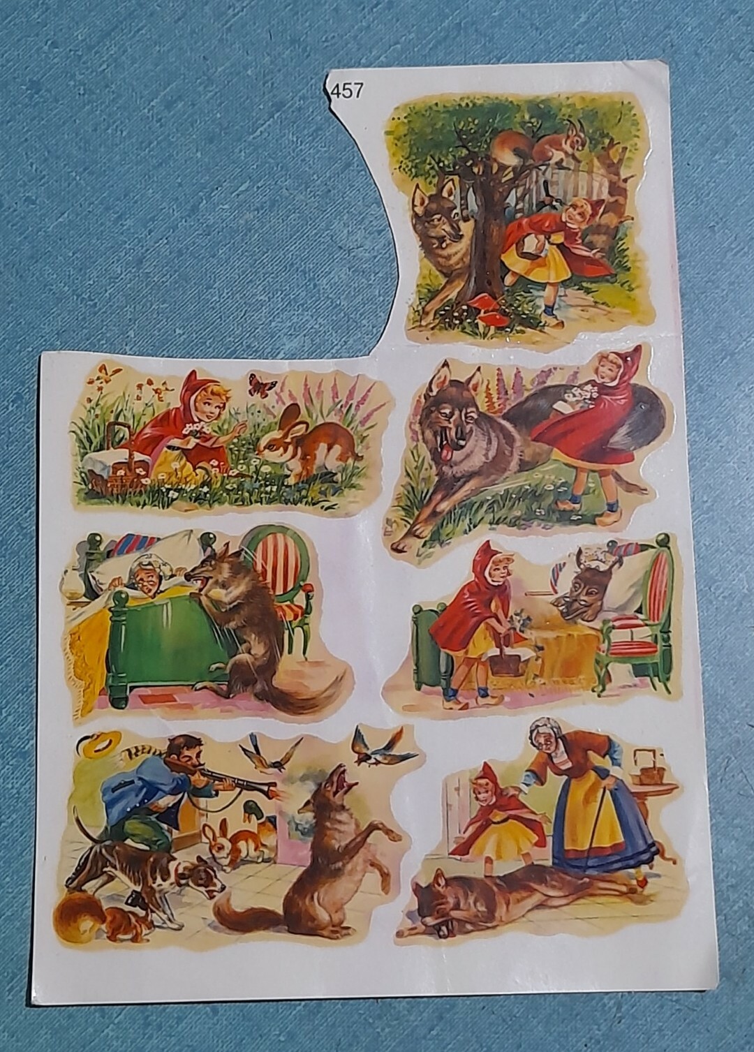 Presto Decals Decal – 1950s / '60s – 12 x 17.5cm – Little Red Riding Hood