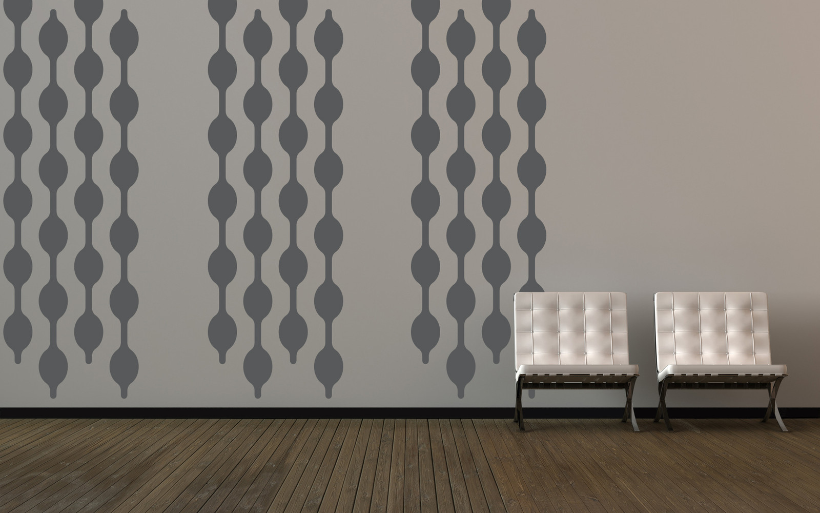 Mid Century Modern Decal, Geometric Wall Decal, Retro Wall Decal, Modern Decor