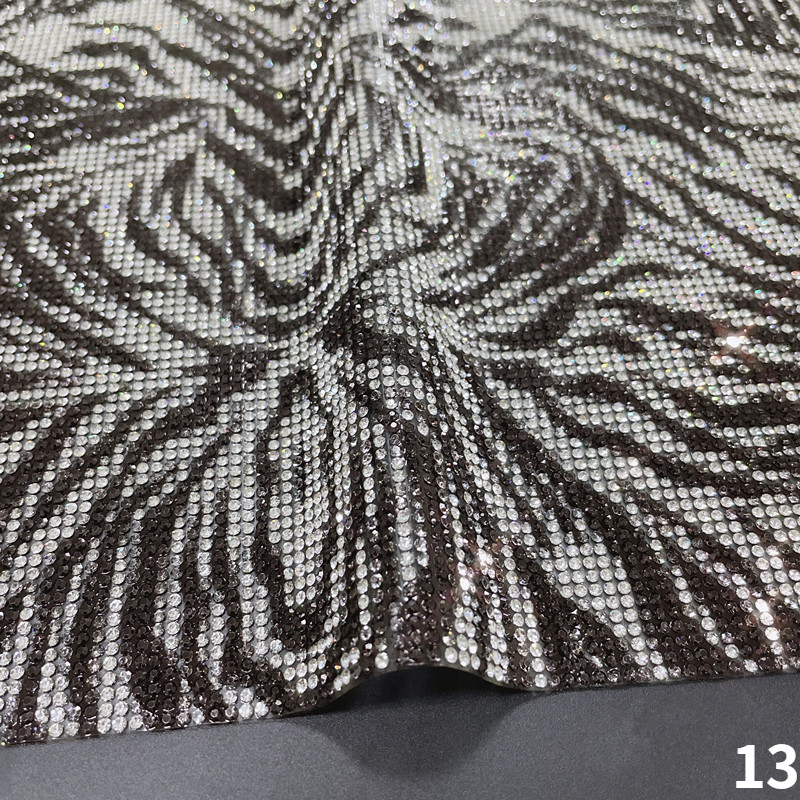 24*40cm DIY Vehicle Car Leopard Print Glitter Rhinestone Sticker Diamond Decor