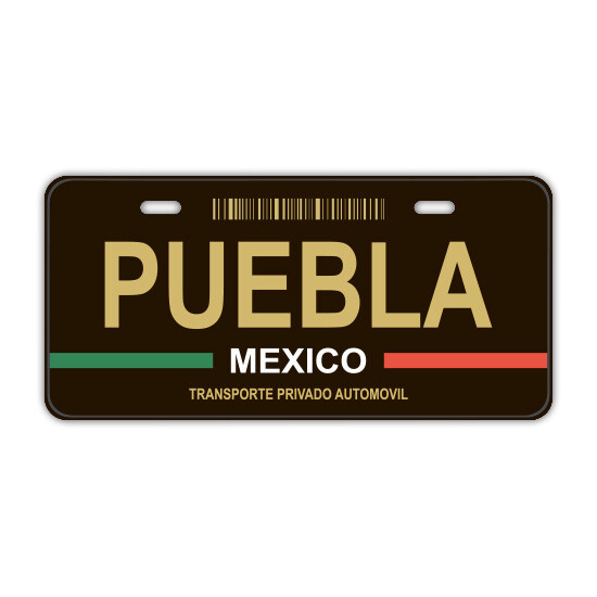 Puebla MX Mexico Mexican License Plate Style Vinyl Sticker – SELECT SIZE