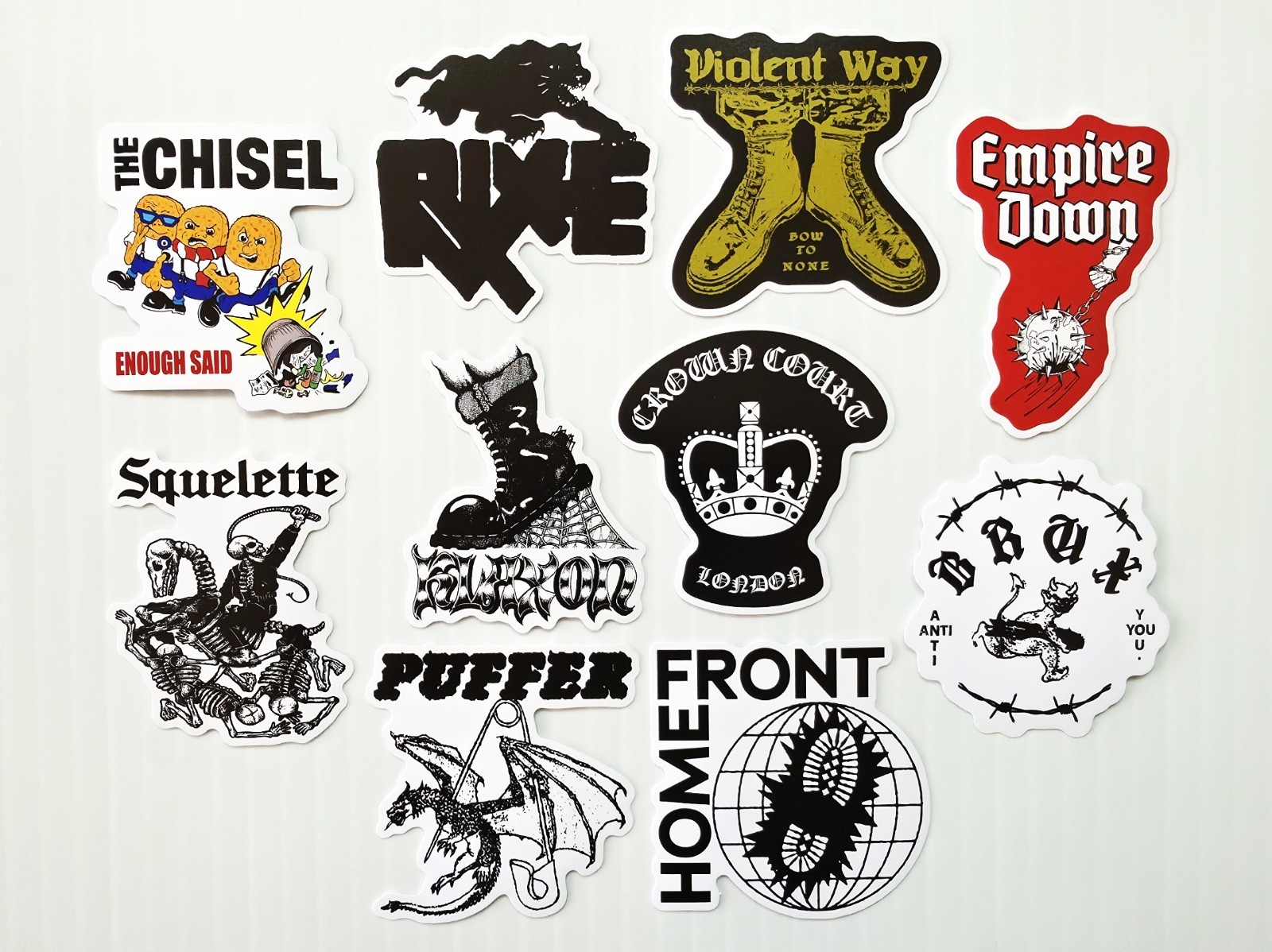 Oi! Street Punk Vinyl Sticker Pack (QTY 10) SET 4 rixe home front chisel klaxon