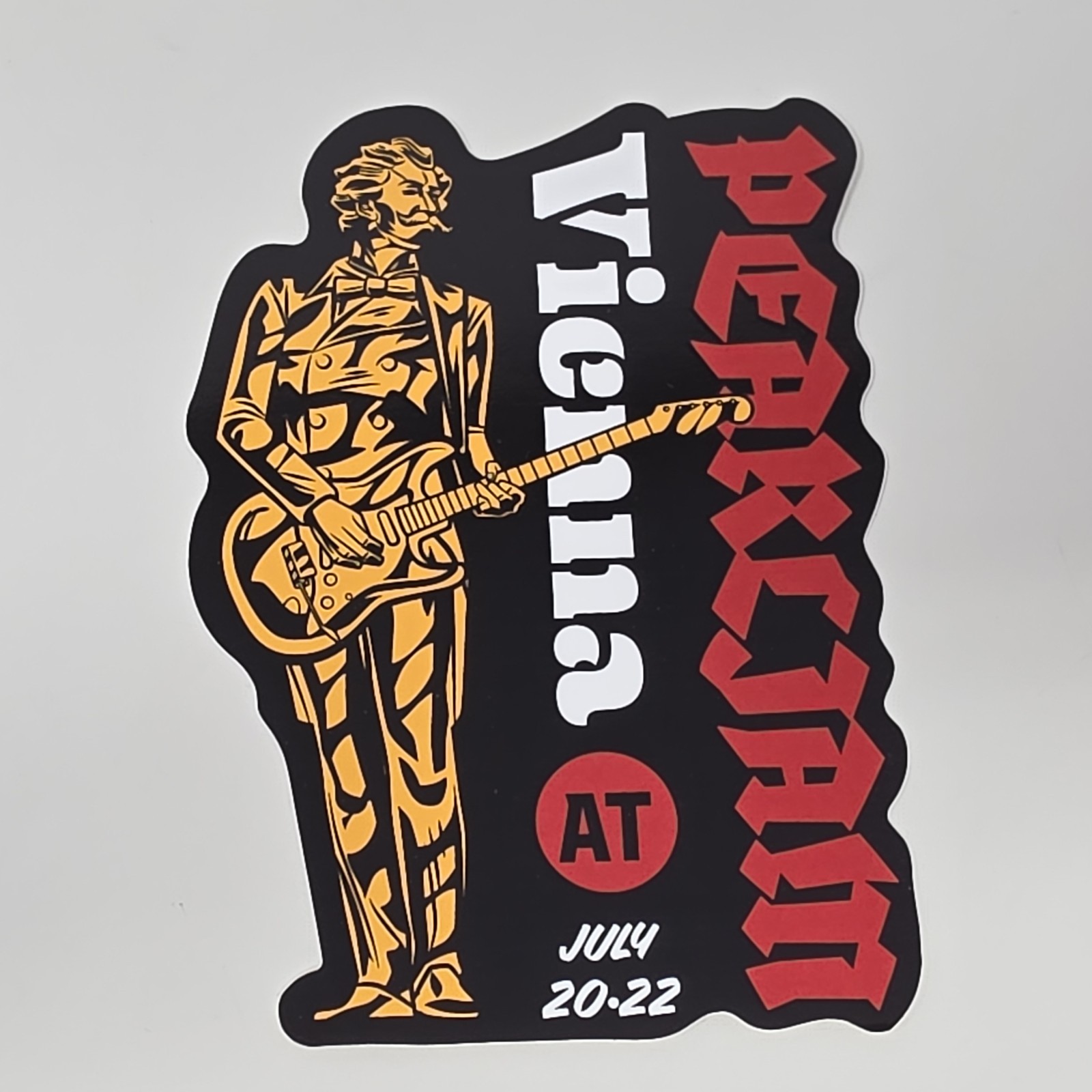 Pearl Jam VIENNA, AUSTRIA 2022 TOUR STICKER Cancelled Show Concert Exclusive