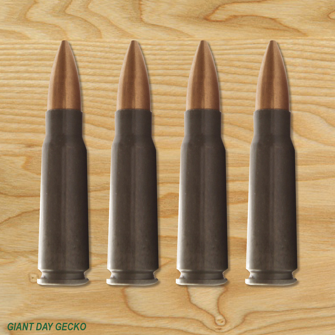 (4) FOUR AK47 Bullets Vinyl Decal Sticker For Car Laptop Skateboard AK-47 Bullet