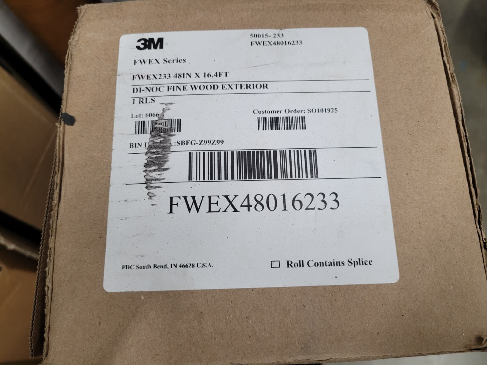 3m DINOC Architectural Finish Vinyl – FW-233EX 48in x 16ft