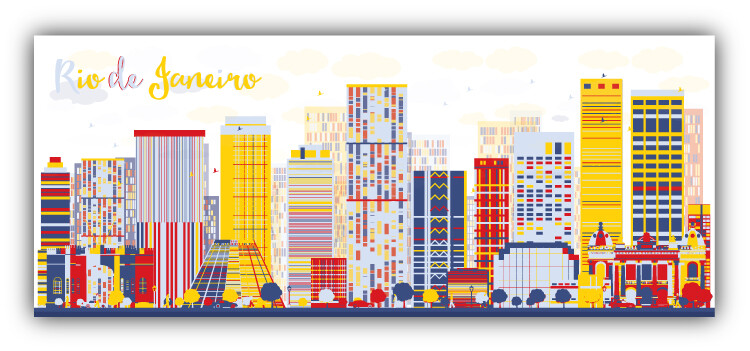 Rio De Janeiro City View Brazil Car Bumper Sticker Decal