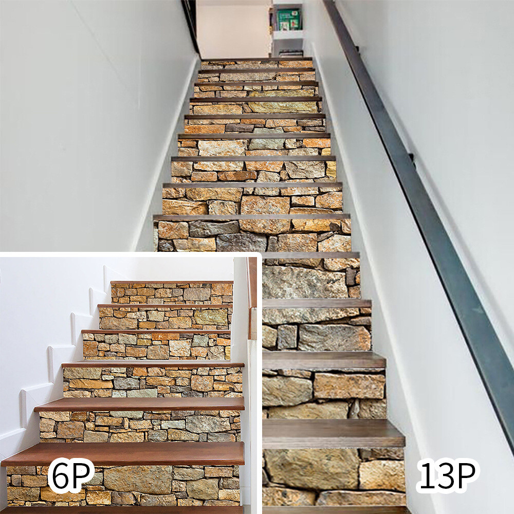 Self-adhesive Staircase Stair Riser Floor Stickers DIY Wall Decal Home Decor