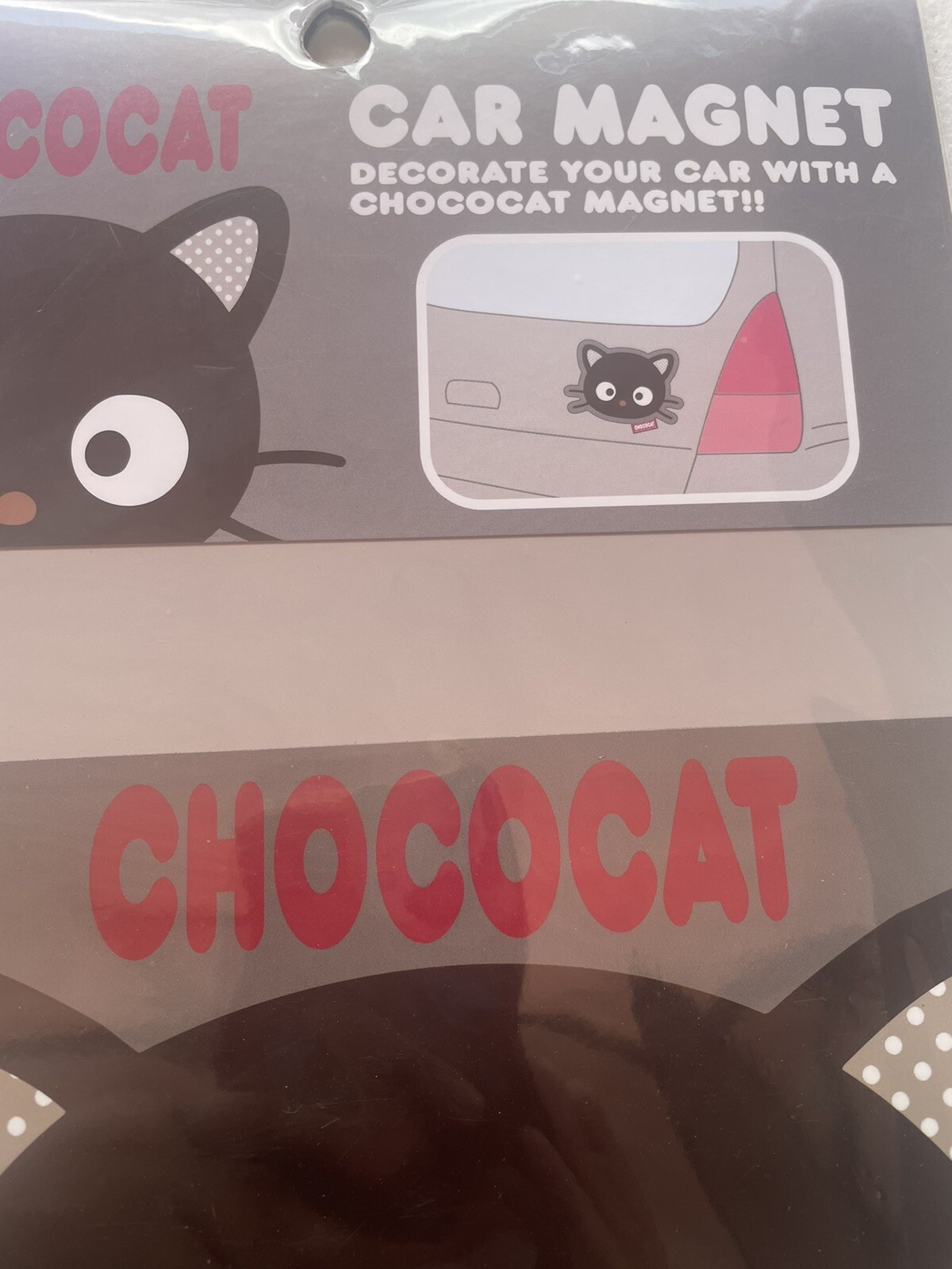 On Sale!! Sanrio 2011 Approx 6”x6” Chococat Car Magnet.