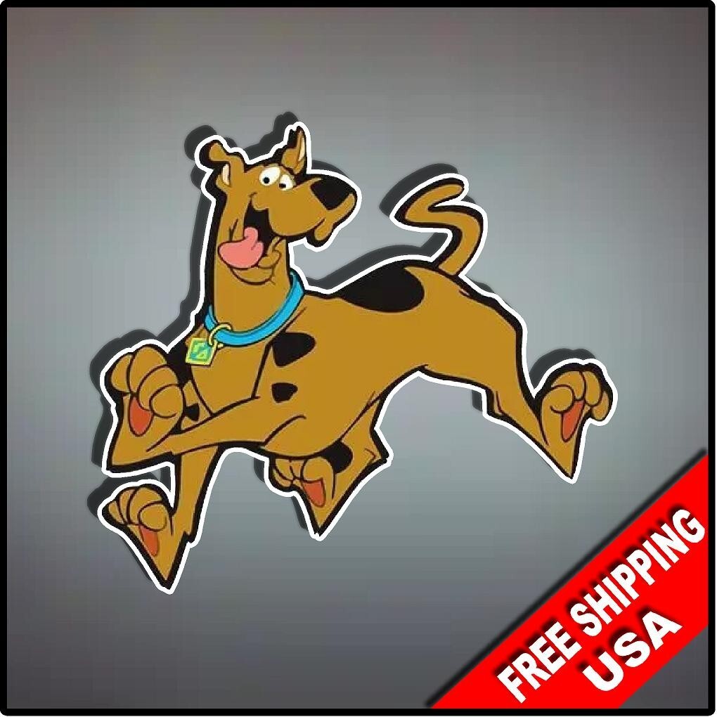 Scooby Doo Dog Vinyl Decal Sticker 4.5" x 4" Cartoon Nostalgic Shaggy