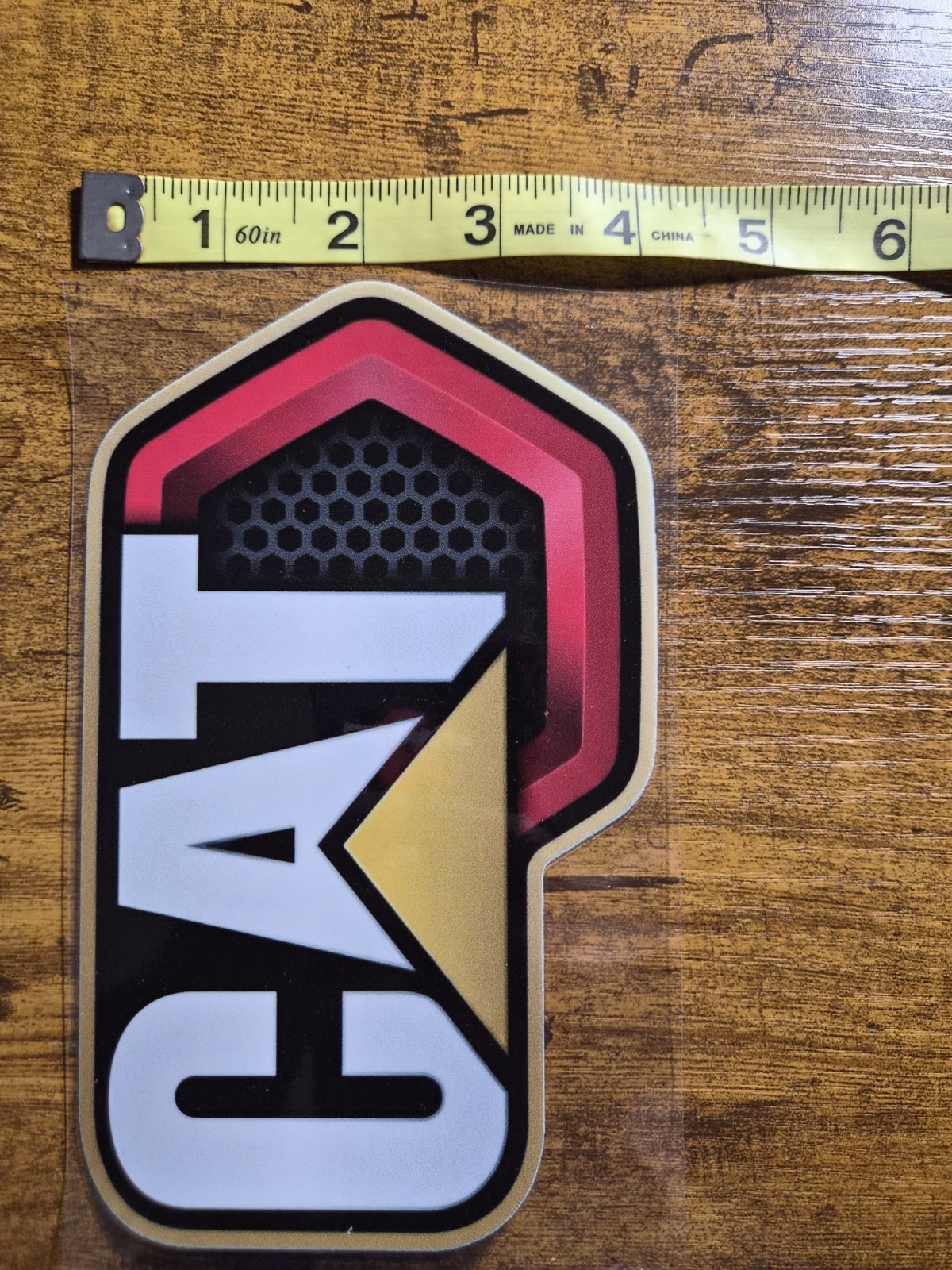 CAT HEAVY EQUIPMENT UV DTF Decal Sticker waterproof USA NOT VINYL