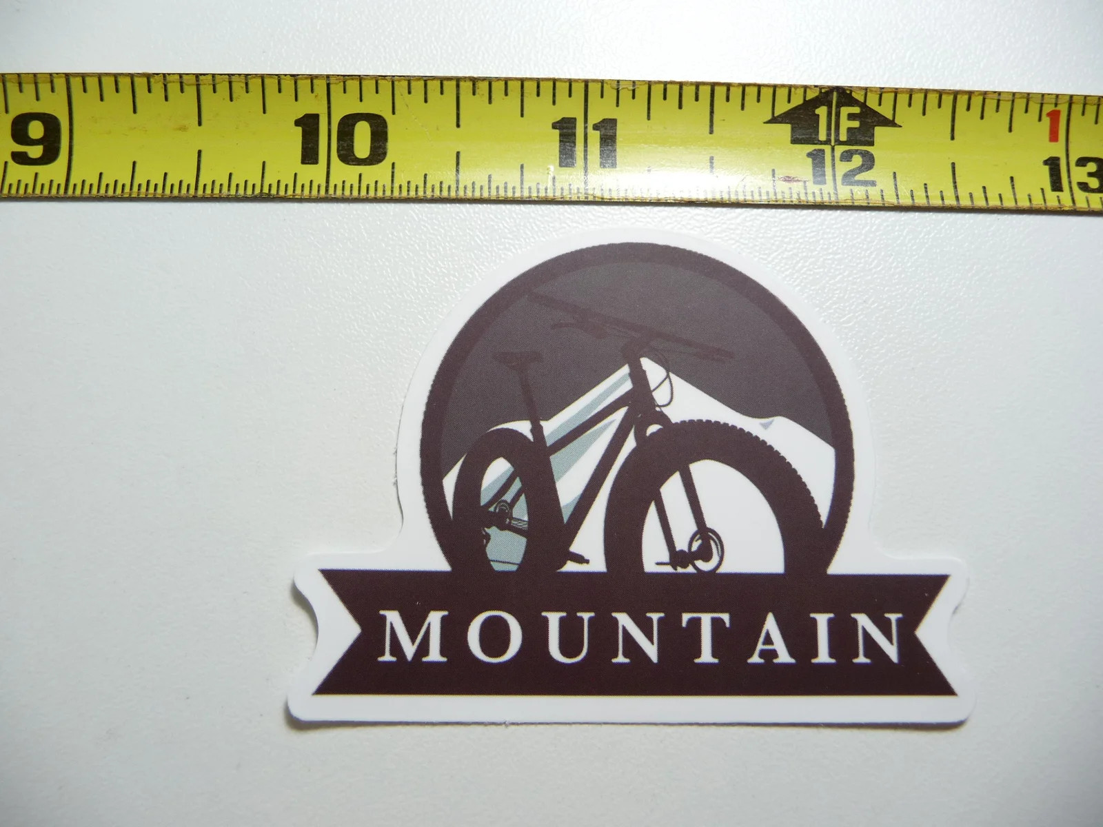MTB MOUNTAIN BIKE FAT TIRE SMALL STICKER DECAL RIDE RIDER FUNNY