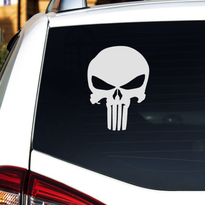 Punisher Skull Decal/Sticker-CHOOSE SIZE&COLOR-Marvel-Comics-Superhero-Car-Truck
