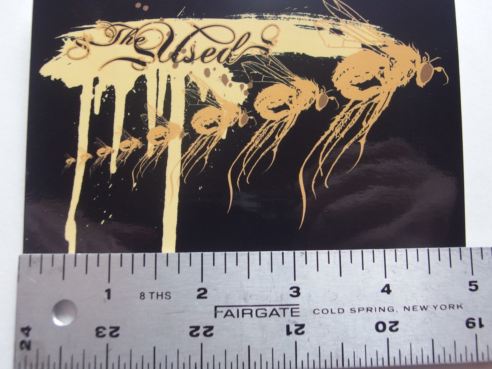 The Used Sticker Flies Design C&D Visionary 2004 Licensed 5×3.75" Emo Rock Decal