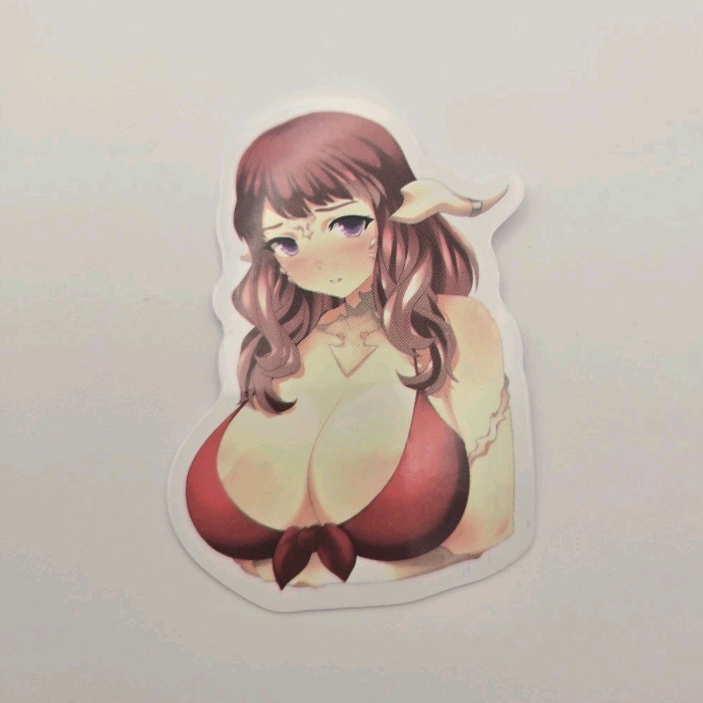 Anime & Manga Multicolor Sticker Decal, Anime Girl Character