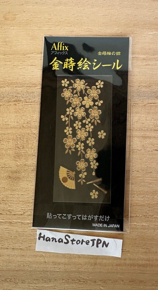 Gold Makie Transfer Decal Sticker Durable Decoration Yuzen Cherry Blossom