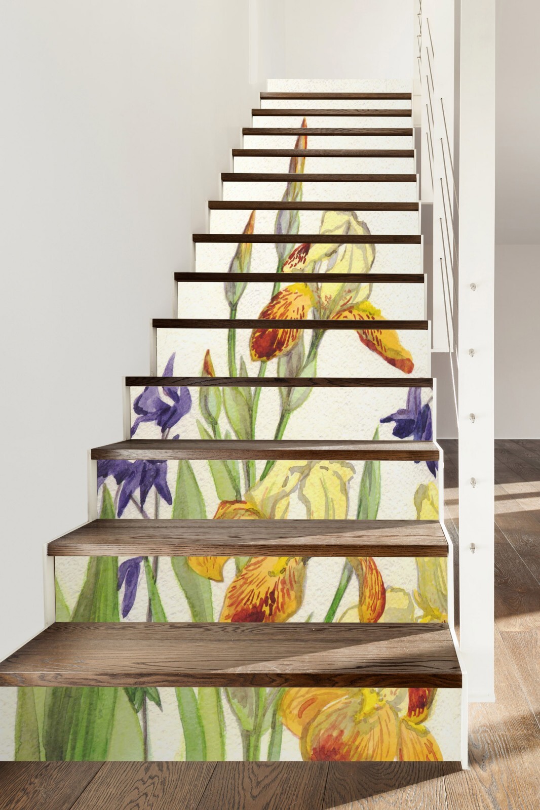 3D Hand Painted Flowers AZ459 Stair Risers Decoration Mural Vinyl Wallpaper Kay