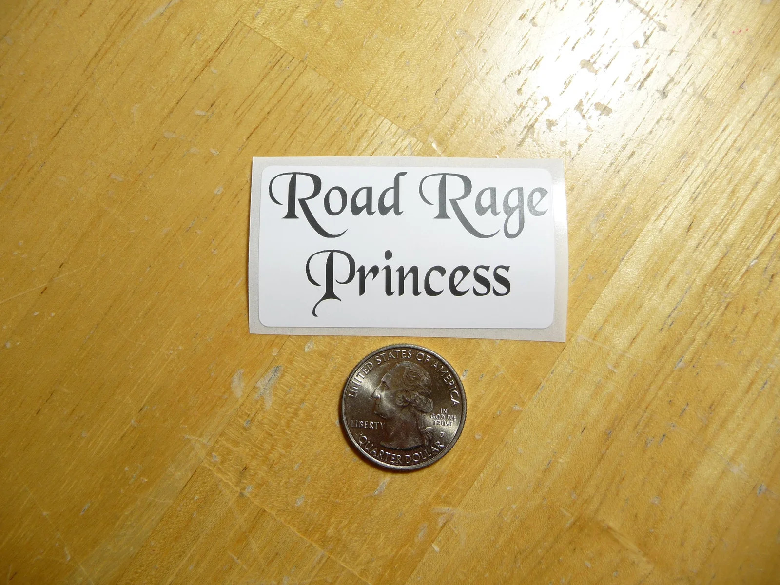 ROAD RAGE PRINCESS STICKER DECAL 1 – 50 BULK PACK FUNNY DRIVER DRIVING